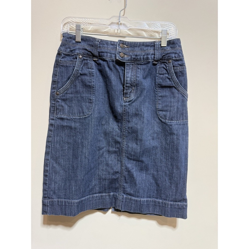 Colorado Denim blue Jean Modest Knee Length Skirt Ladies Size 10 Casual